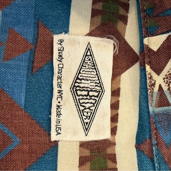 Vtg 90s Shadow Boxer Men L Button Up Flannel Western Shirt Made In USA FLAW - Picture 5 of 8